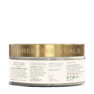 Forest Essentials Velvet Silk Body Cream Vitamin E - Distacart
