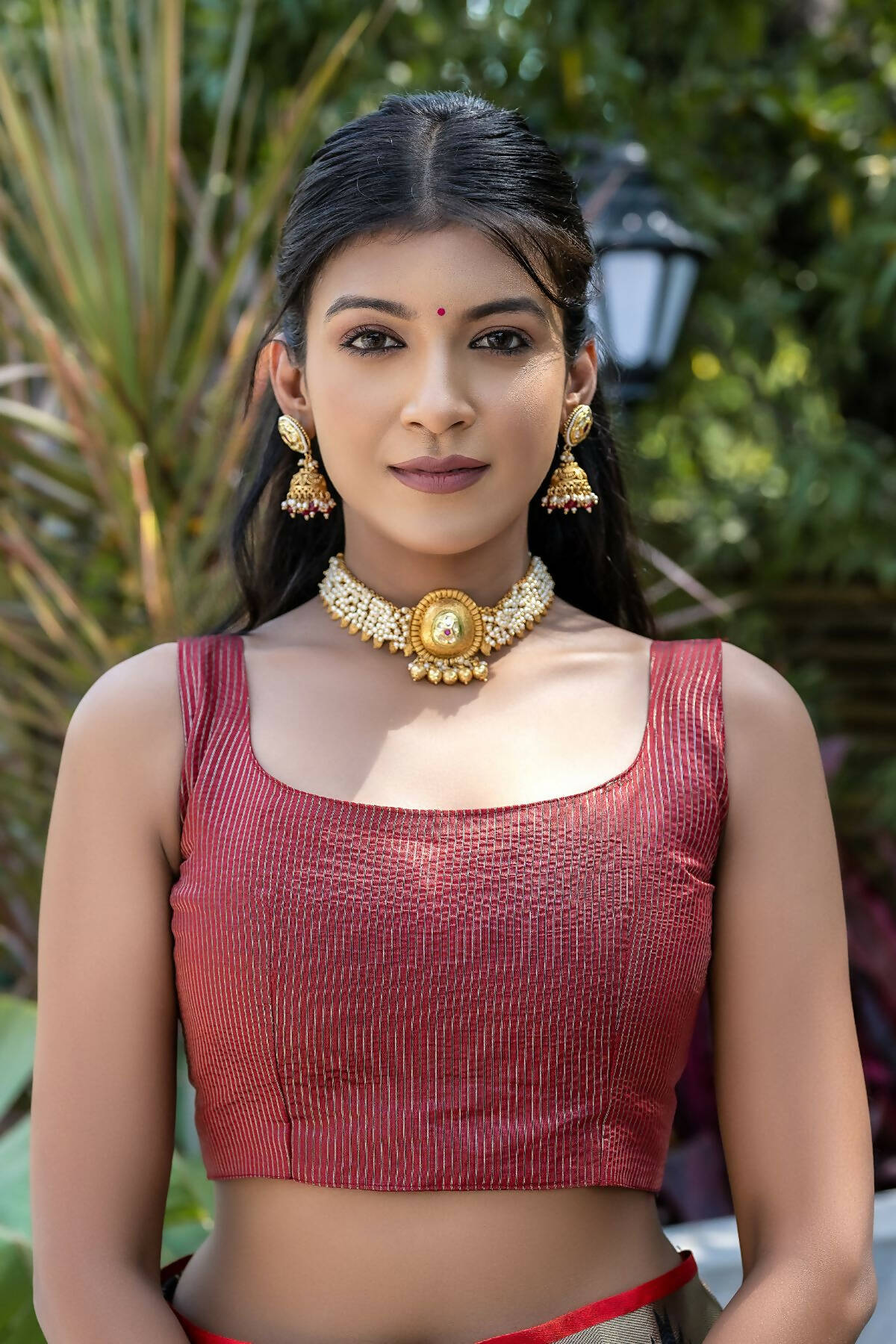 Vishnu Weaves Women's Gajri Raw Silk Zari Woven Saree with Blouse - Distacart