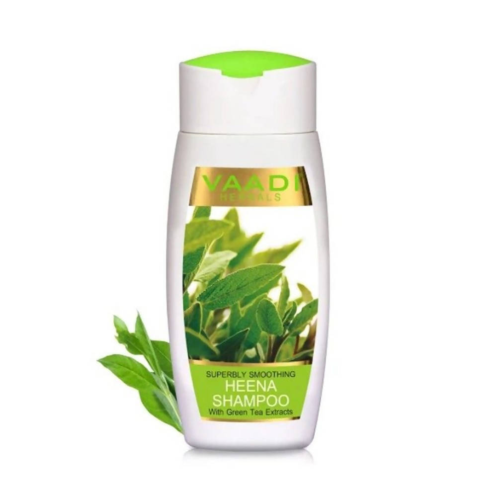 Vaadi Herbals Superbly Smoothing Heena Shampoo With Green Tea Extracts - Distacart