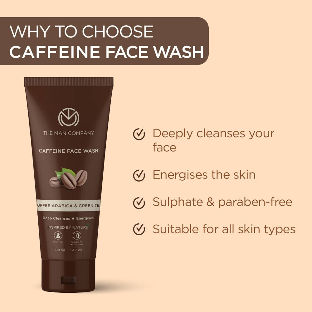The Man Company Caffeine Face Wash - Distacart
