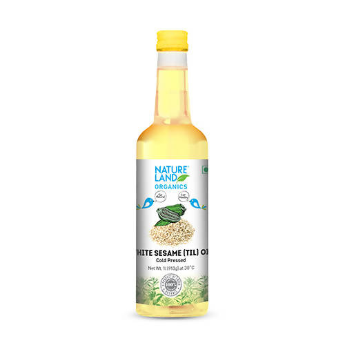 Nature Land Organics White Sesame (Til) Oil Cold Pressed - Distacart