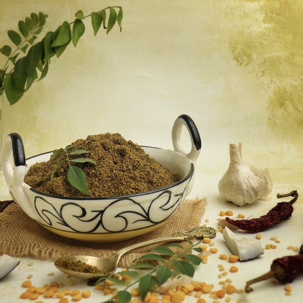 spicy powder/ Karivepaku kaaram (With Out Garlic)
