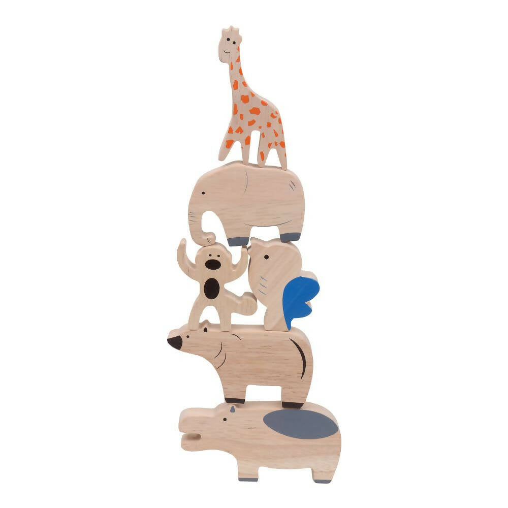 Matoyi Wooden Balancing Animals - 14 Pcs Set - Distacart