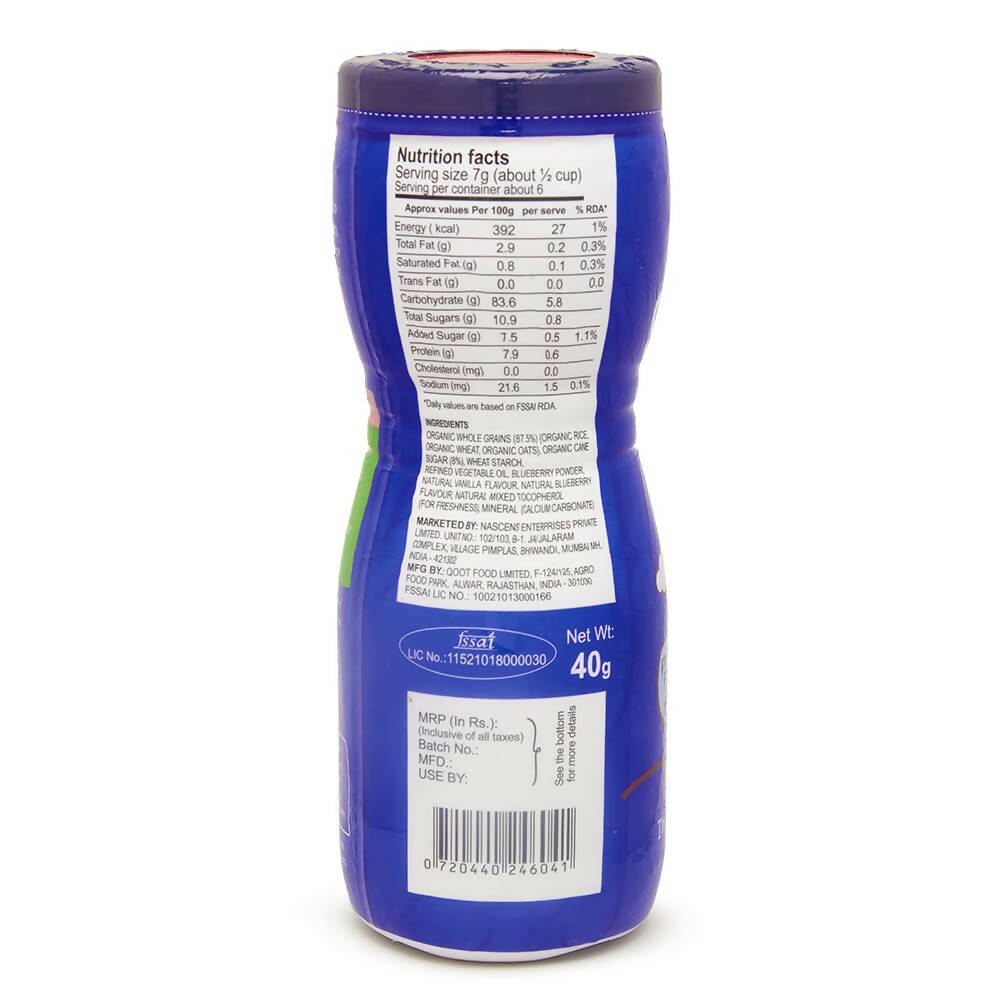 Happa Organic Multigrain Vanilla + Blueberry Melts Super Puffs - Distacart