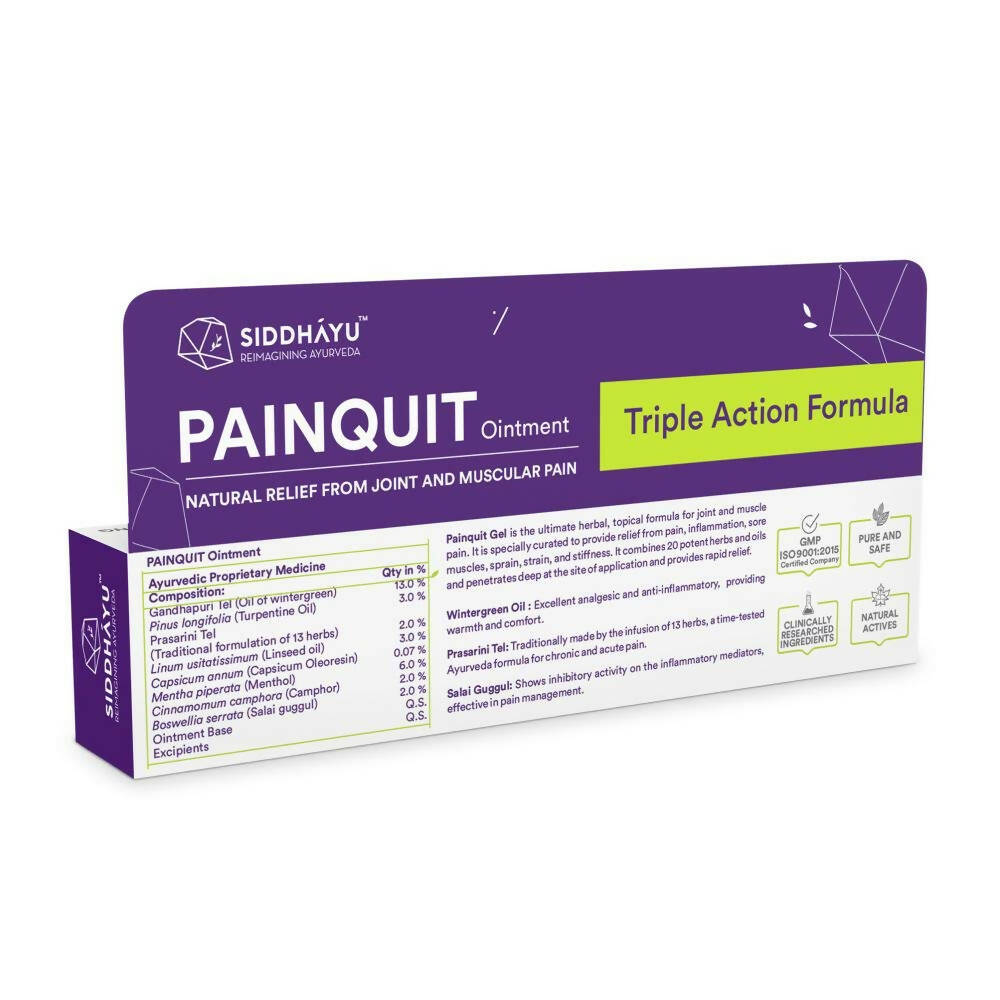 Siddhayu Ayurveda Painquit Ointment - Distacart