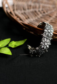 Thumbnail for Tehzeeb Creations Oxidised Bracelet With Mirror And Kundan