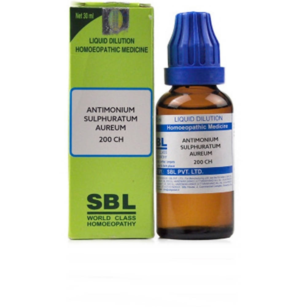 SBL Homeopathy Antimonium Sulphuratum Aureum Dilution