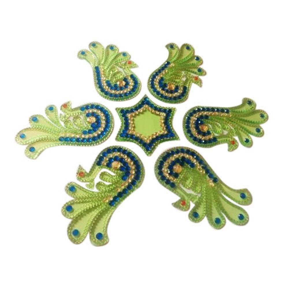 Kundan HandiKrafts Acrylic Kundan Rangoli - Distacart