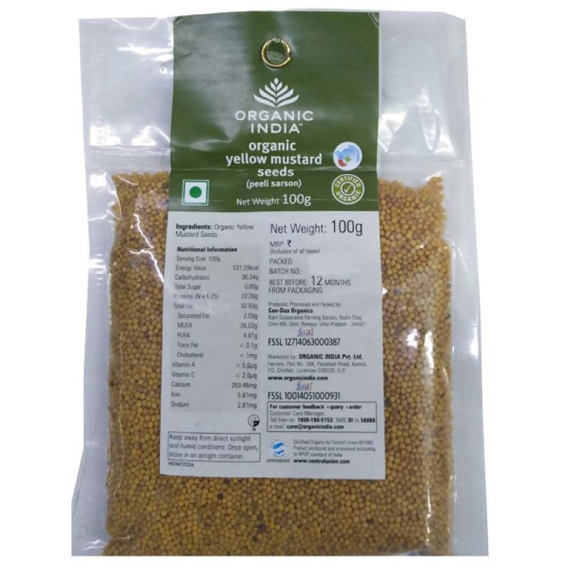 Organic India Organic Yellow Mustard Seeds