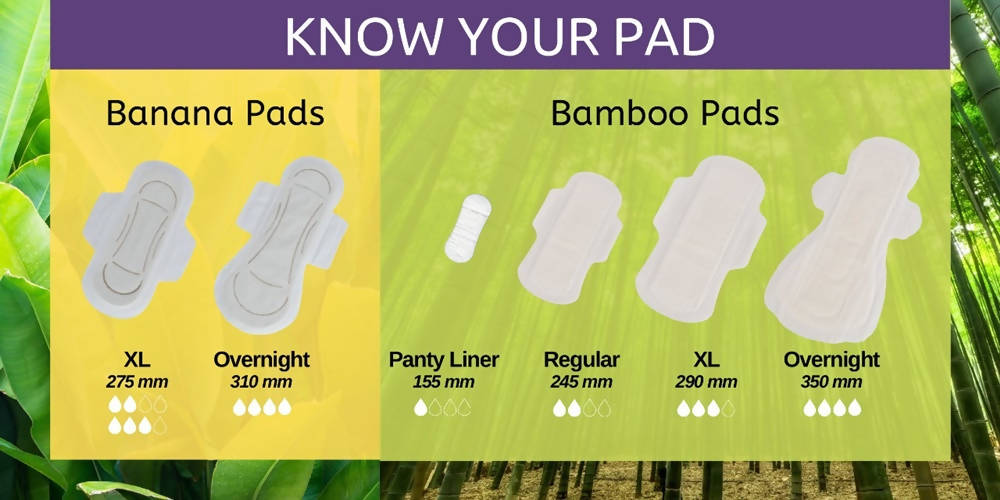 Saathi Bamboo Fiber Heavy Flow Sanitary Napkins Pack