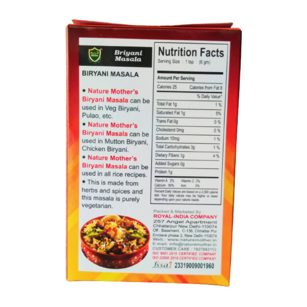 Nature Mother Briyani Masala - Distacart