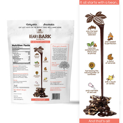 Pink Harvest Bean To Bark Dark Chocolate Almond Crunch SF - Distacart
