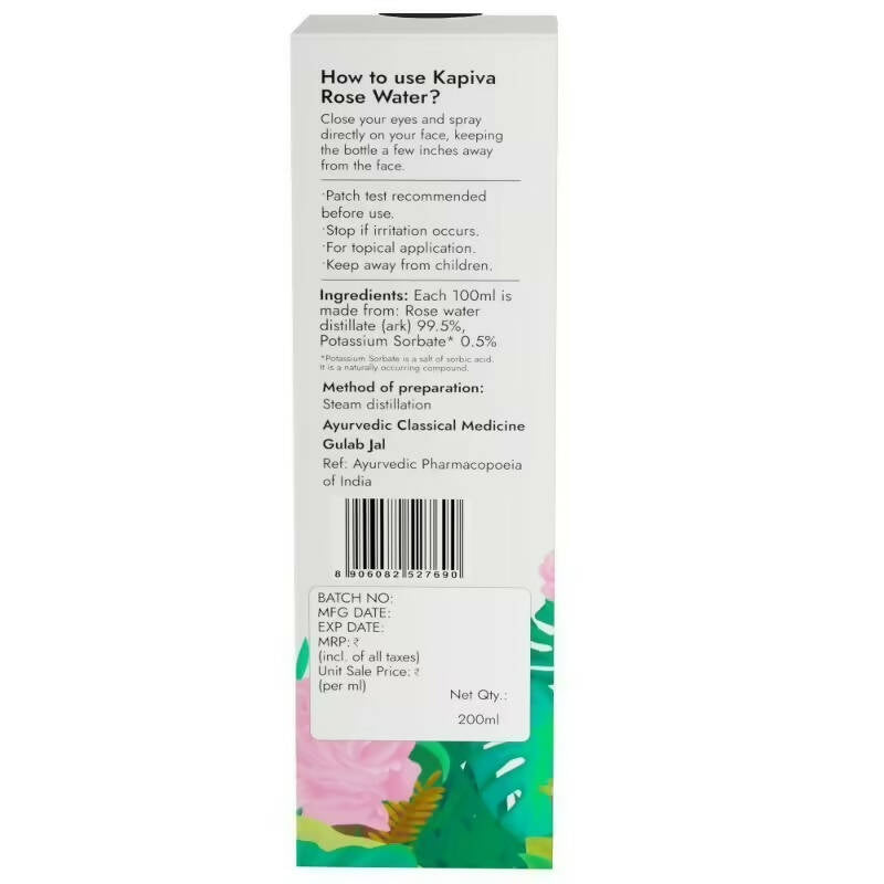 Kapiva Ayurveda Skin Rituals Rose Water - Distacart