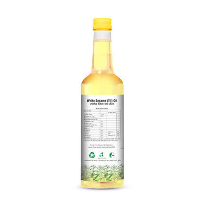Nature Land Organics White Sesame (Til) Oil Cold Pressed - Distacart