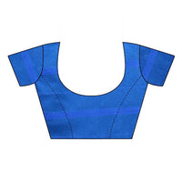 Thumbnail for Vamika Blue Cotton Silk WeavingBlouse