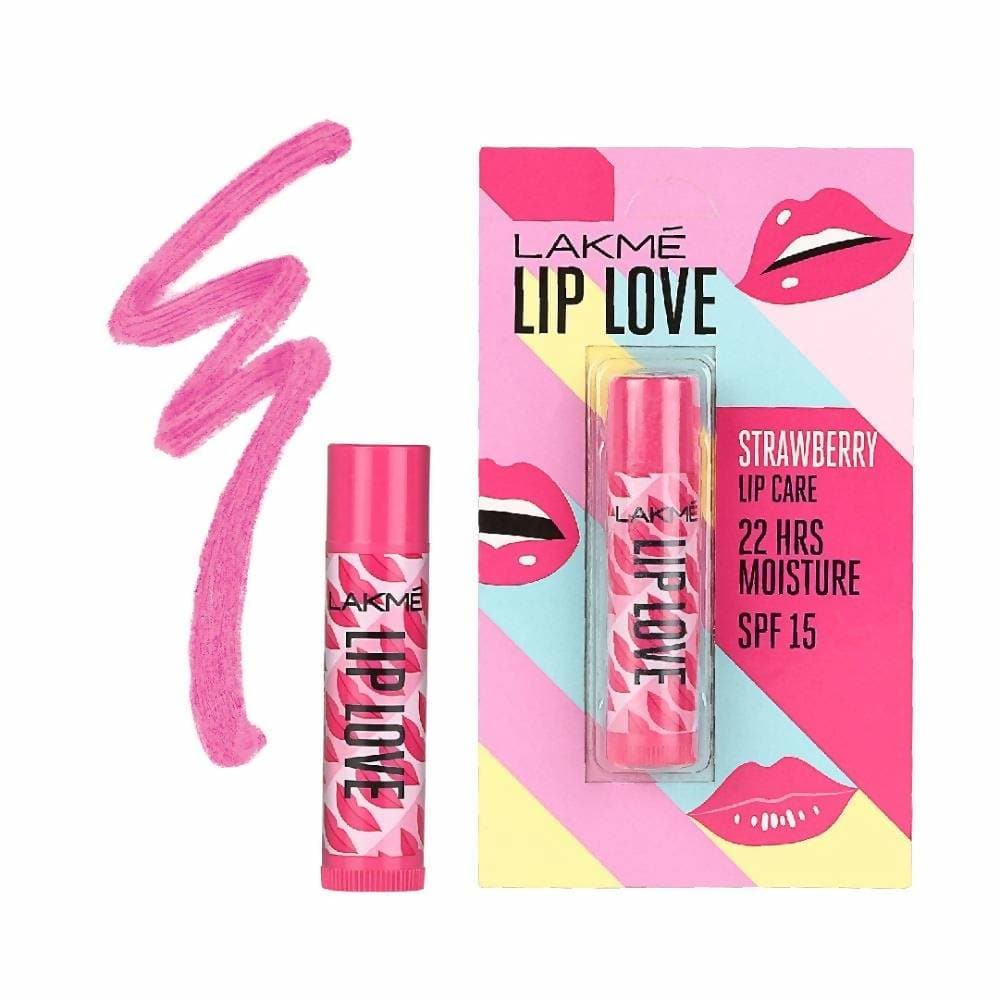Lakme Lip Love Chapstick - Strawberry - Distacart