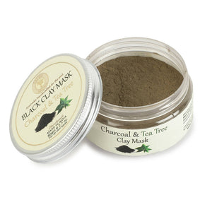 Tatvik Ayurveda Black Clay Mask – Charcoal and Tea Tree - Distacart