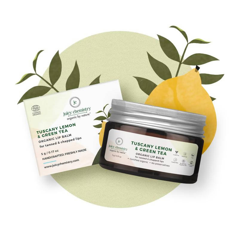 Juicy Chemistry Tuscany Lemon & Green Tea Lip Balm - Distacart