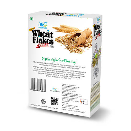 Nature Land Organics Wheat Flakes - Distacart