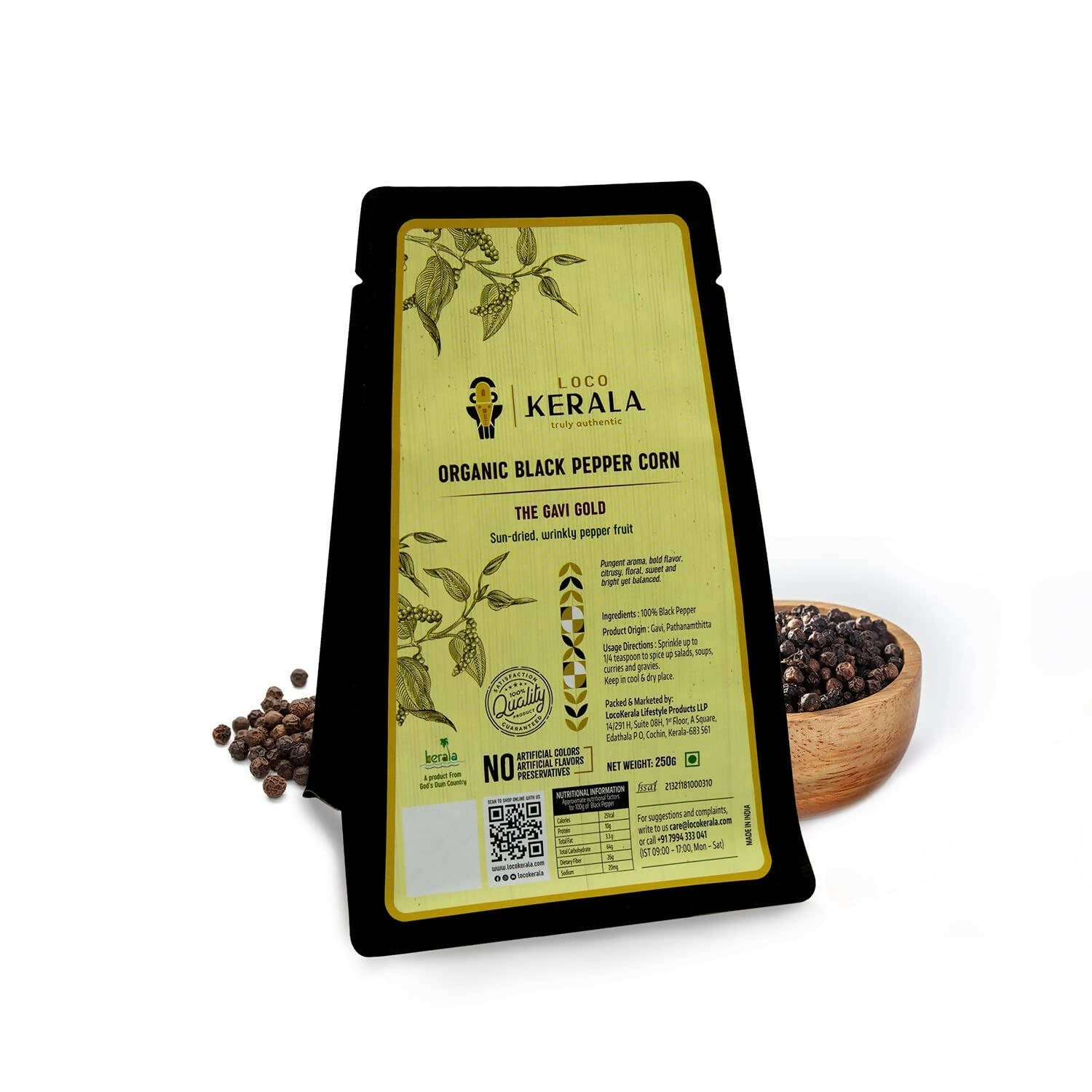 LocoKerala The Gavi Gold Organic Black Pepper Corn - Distacart