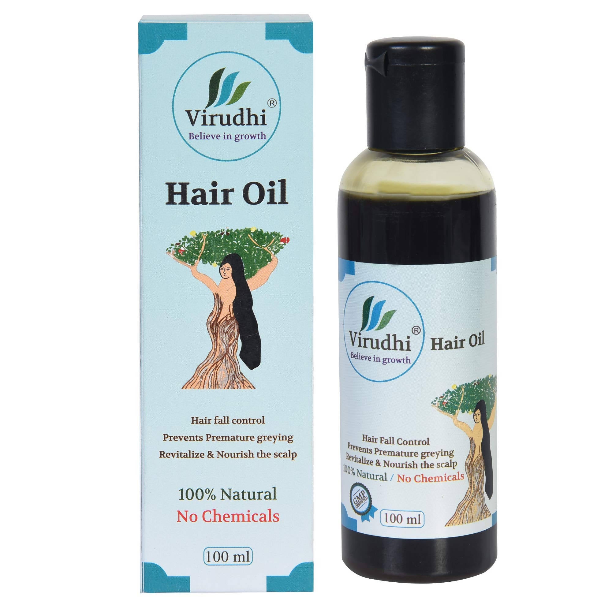 Virudhi Natural Hair Oil for Hair Growth - Distacart