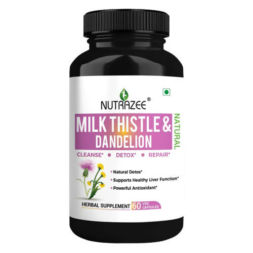 Nutrazee Milk Thistle & Dandelion Vegan Capsules - Distacart