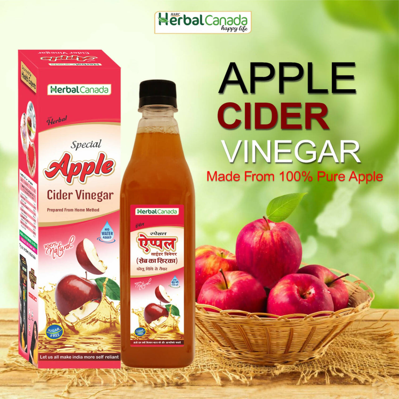 Herbal Canada Apple Cider Vinegar - Distacart