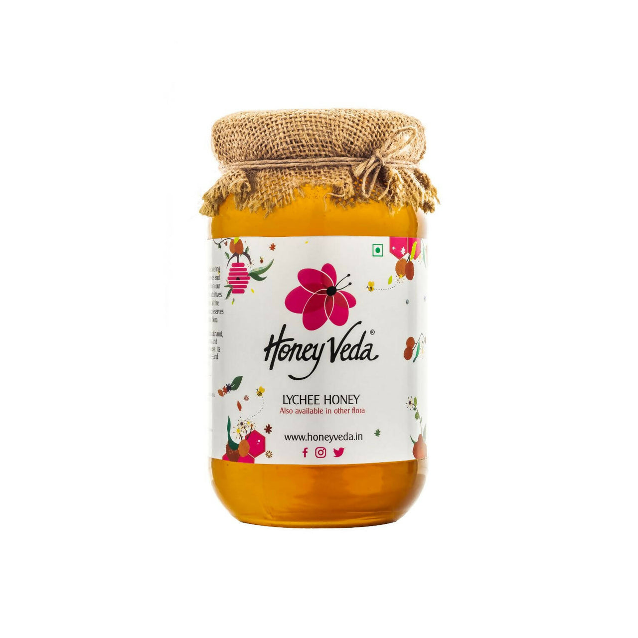 HoneyVeda Premium Raw Lychee Honey - Distacart