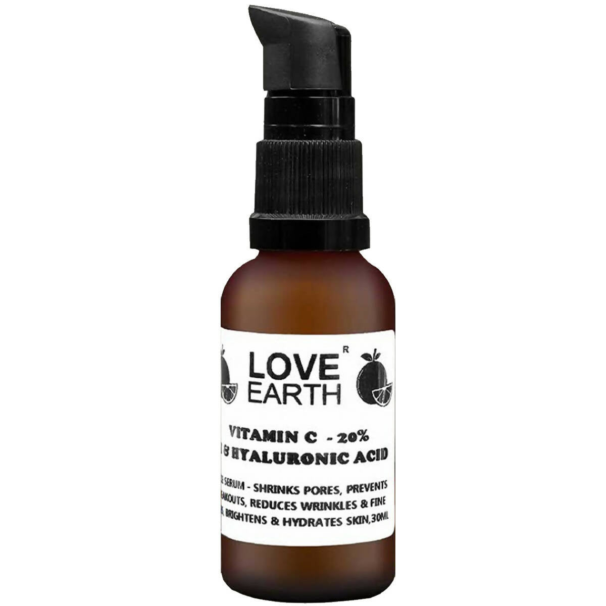 Love Earth Vitamin C 20%, E & Hydraulic Acid – Face Serum - Distacart
