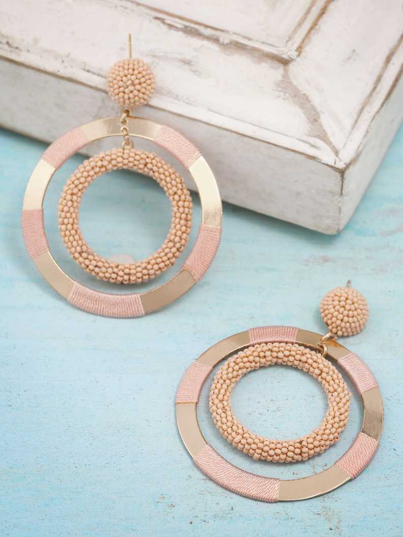 Gold Plated Chandbali Earrings | Sterling Silver Earrings with Gold Plating