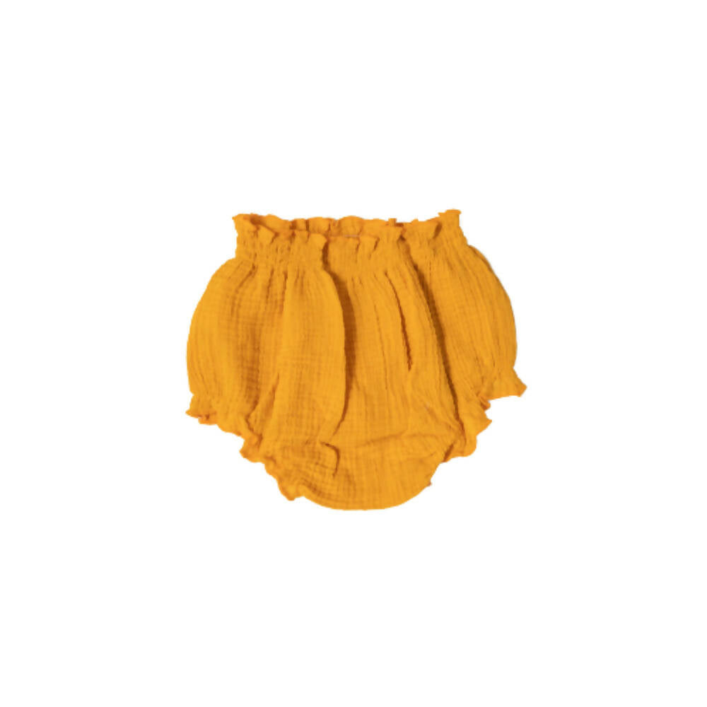 Sunshine Baby Cute Organic Muslin Cotton Bloomers For Babies - Yellow - Distacart