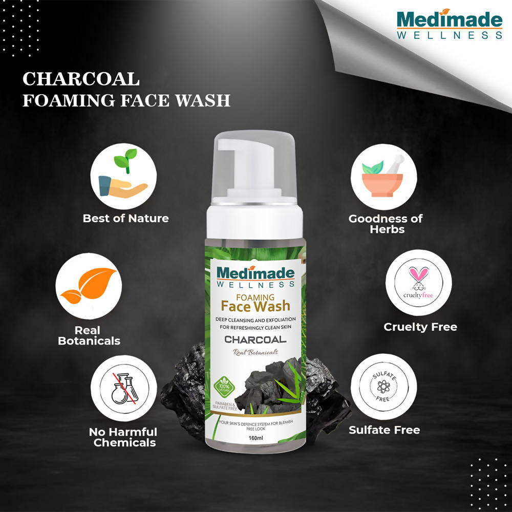 Medimade Wellness Foaming Face Wash With Charcoal