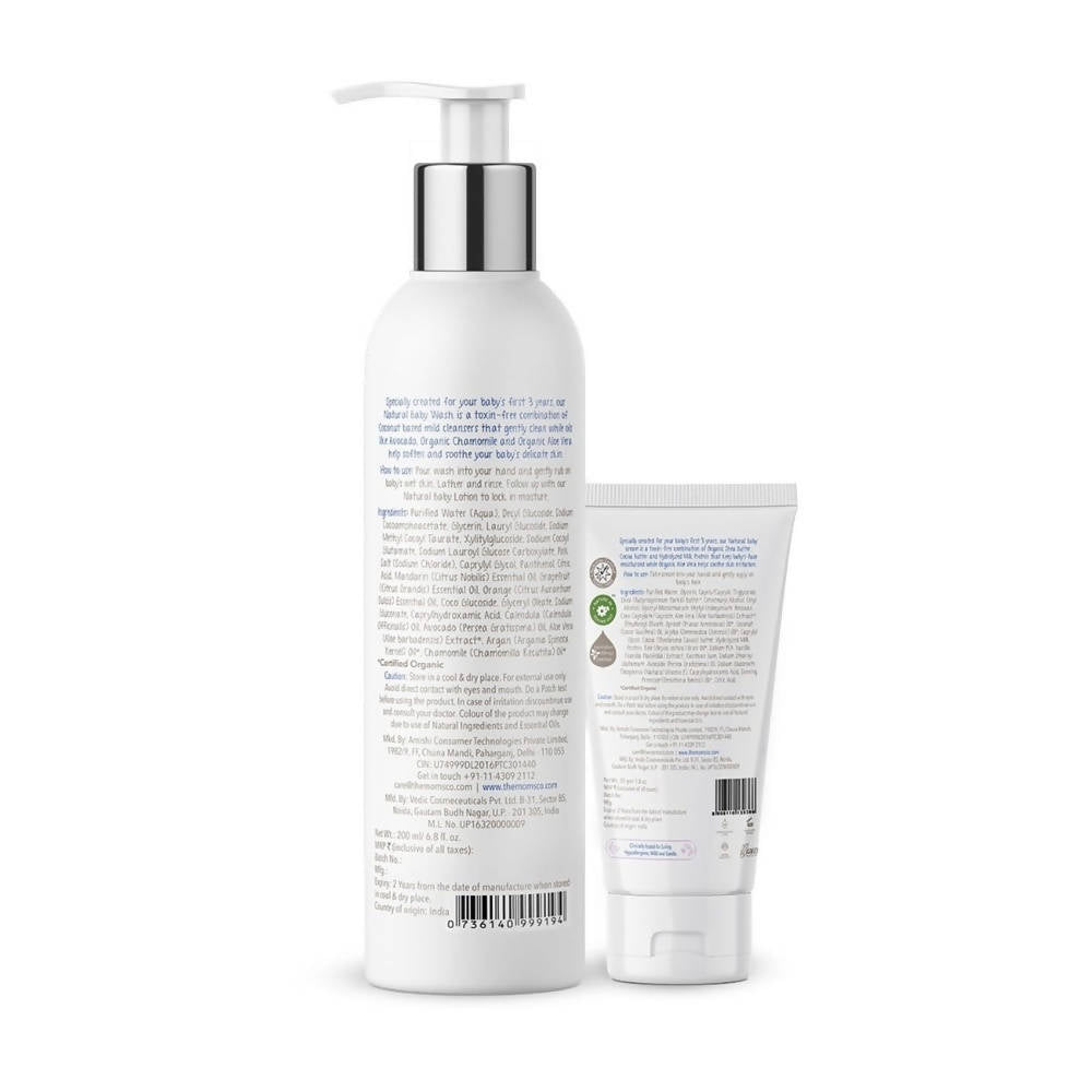 Natural Baby Wash and Natural Baby Cream for Face