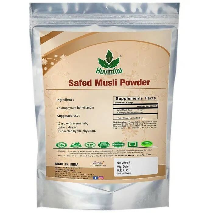 Havintha Safed Musli Powder - Distacart