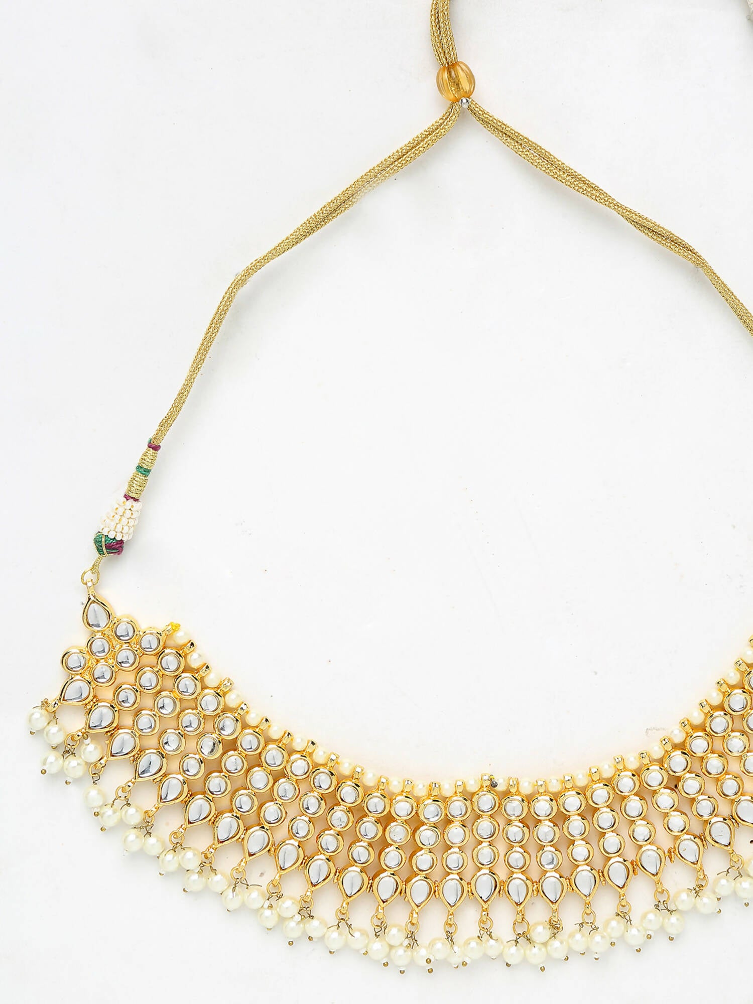 Kundan Pearl Choker - Ruby Raang - Distacart