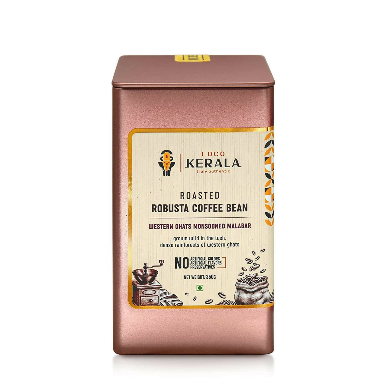 LocoKerala Western Ghats Monsooned Malabar Roasted Robusta Coffee Bean - Distacart