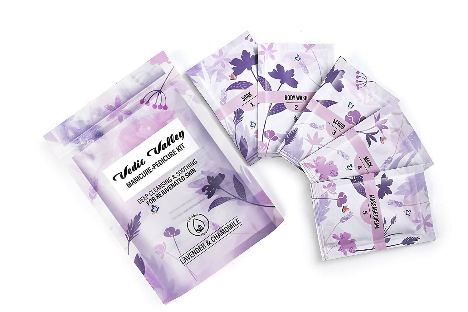 Vedic Valley Manicure and Pedicure Kit - Lavender and Chamomile - Distacart