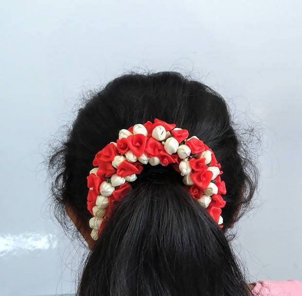 Orange Flower Mogra Gajra