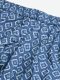 Thumbnail for NOZ2TOZ Women's Indigo Printed Cotton Nightsuit - Distacart