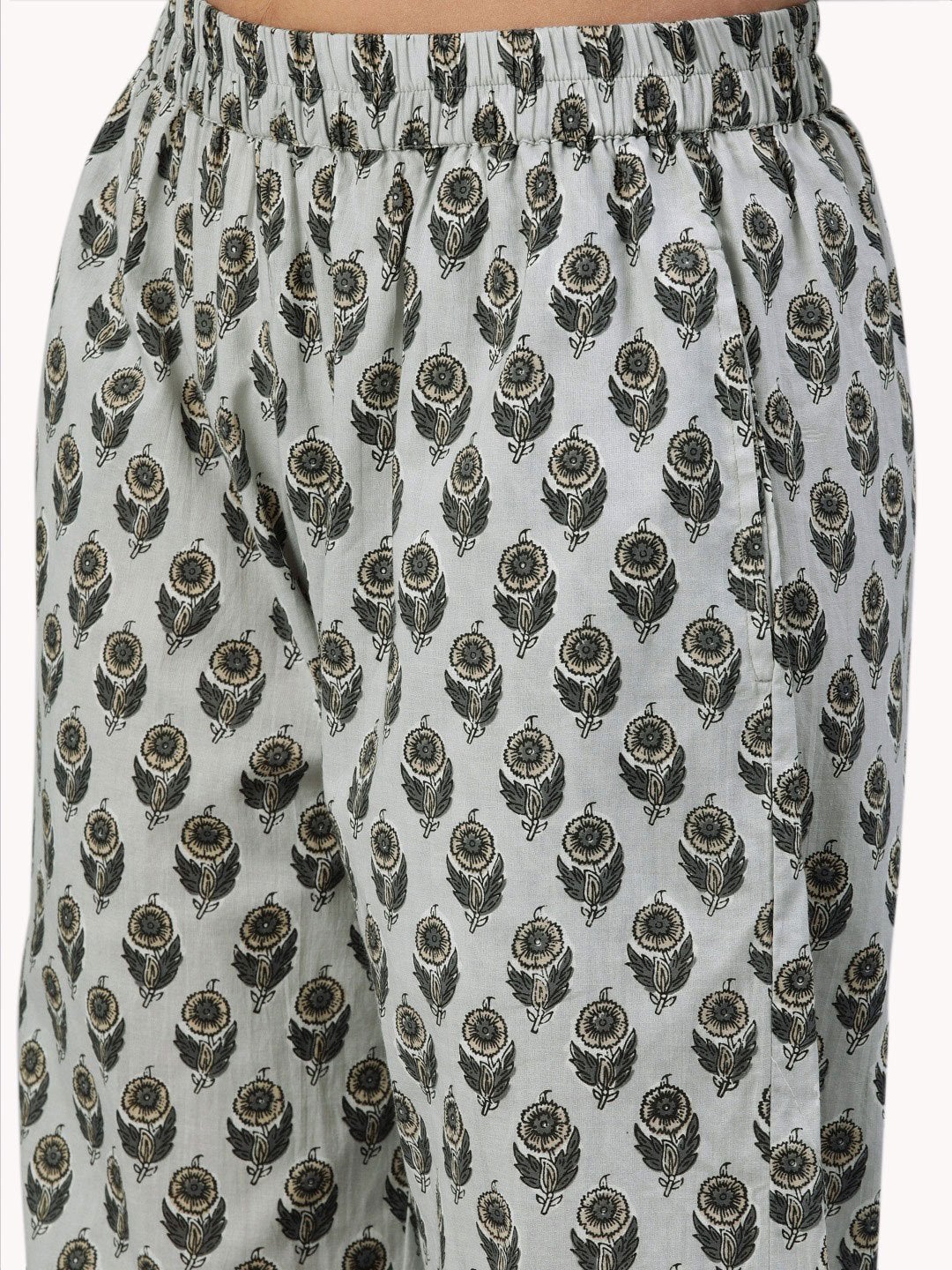 Wahe-NOOR Women's Grey Color Cotton Loungewear/Nightwear - Distacart