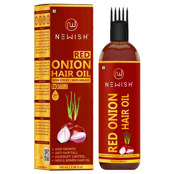 Newish Red Onion Hair Oil With Comb - Distacart