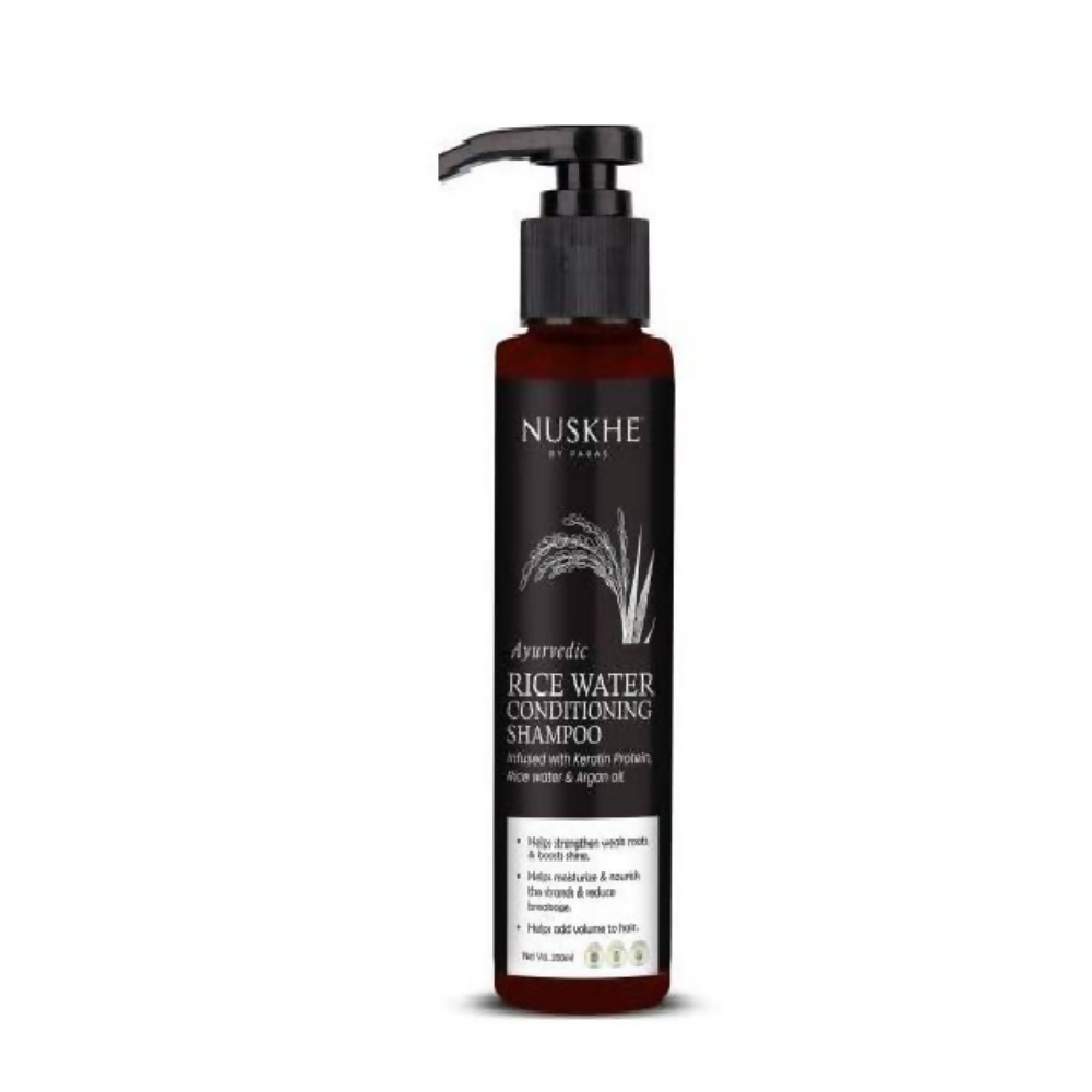 Nuskhe By Paras Ayurvedic Rice Water Conditioning Shampoo - Distacart