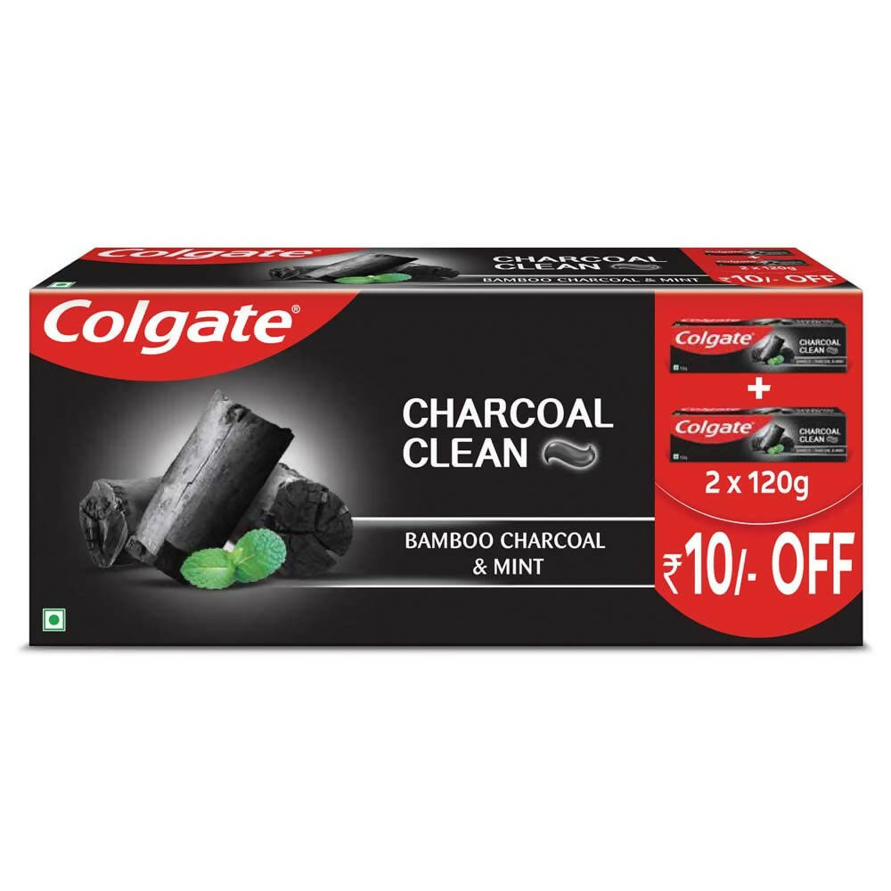 Colgate Charcoal Clean Black Gel Toothpaste with Bamboo Charcoal & Mint - Distacart