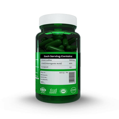 Sheopal's Slimo Pure & Natural Green Coffee Extract Capsules - Distacart