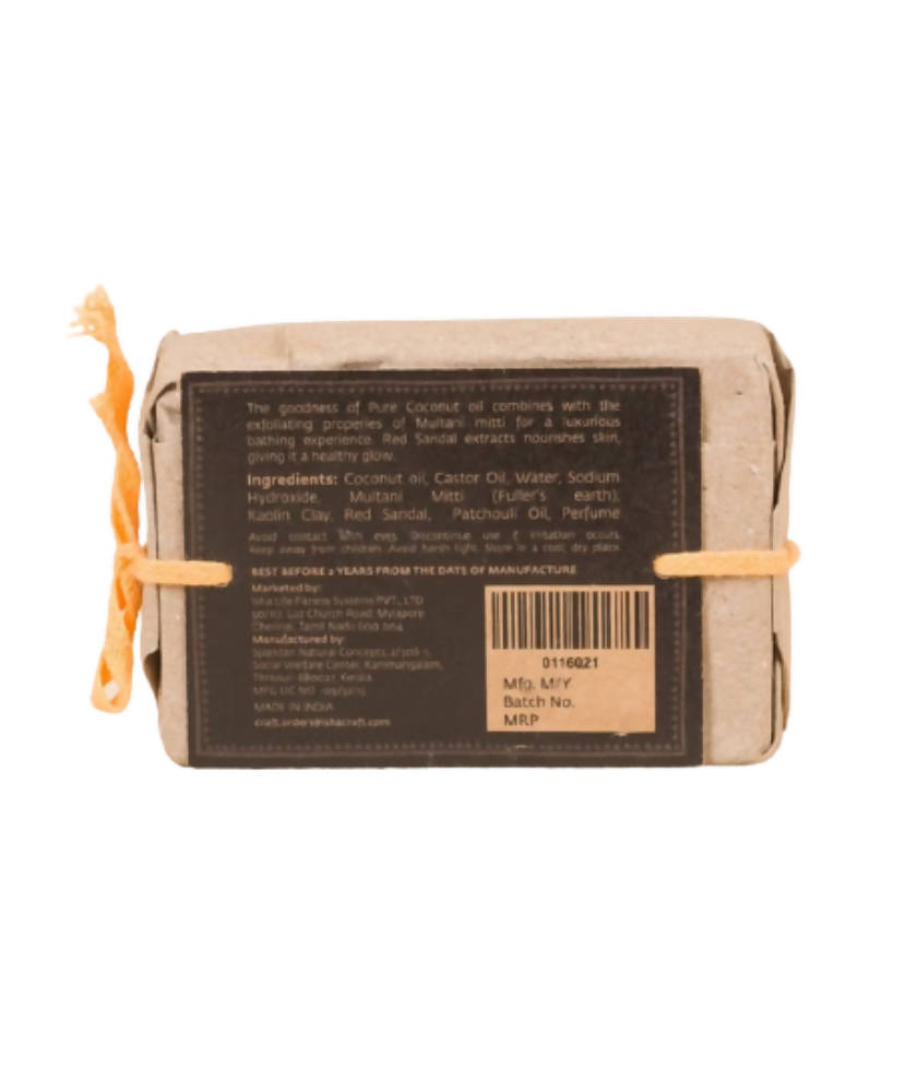 Isha Life Multani Mitti Red Sandal Soap - Distacart