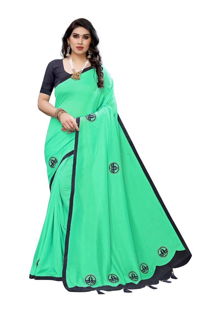 Vamika Designer Green Dola Silk Saree