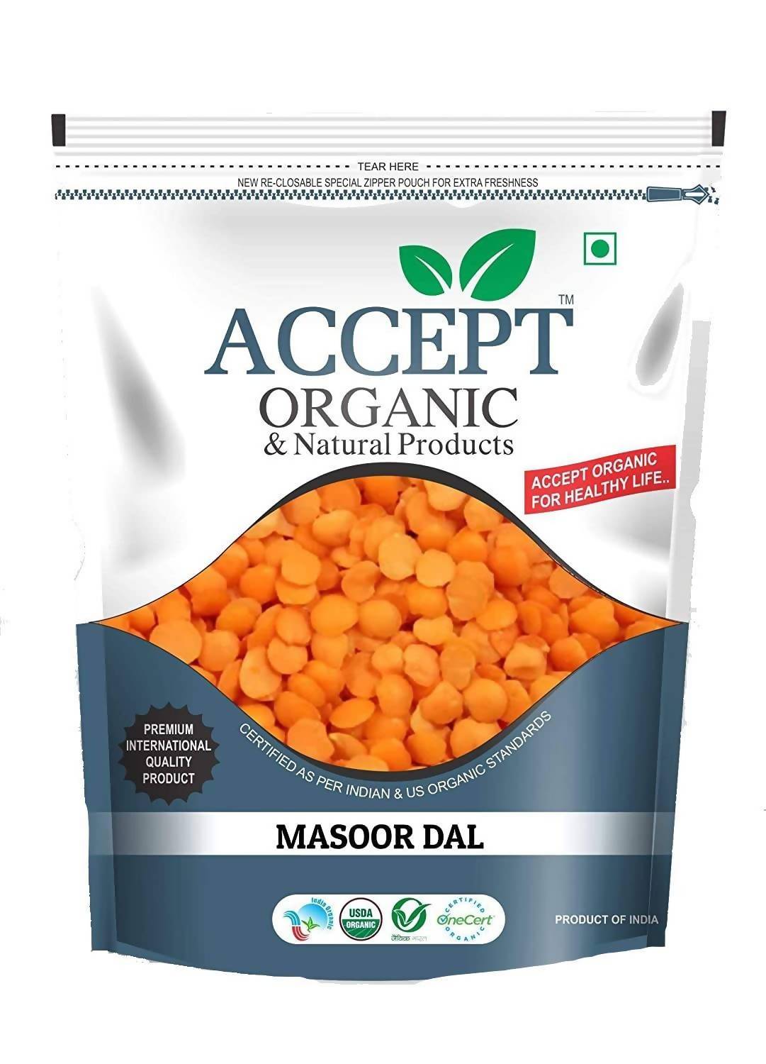 Accept Organic Masoor Dal