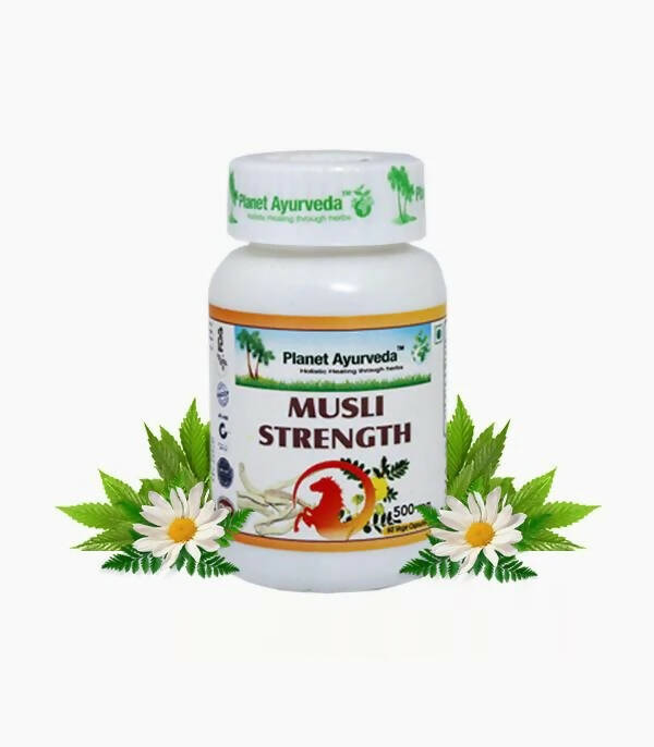 Planet Ayurveda Musli Strength capsules - Distacart