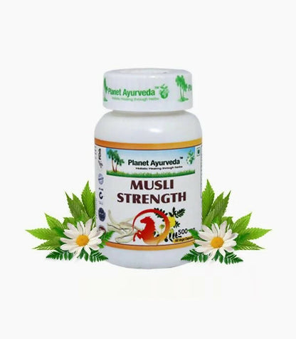 Planet Ayurveda Musli Strength capsules - Distacart