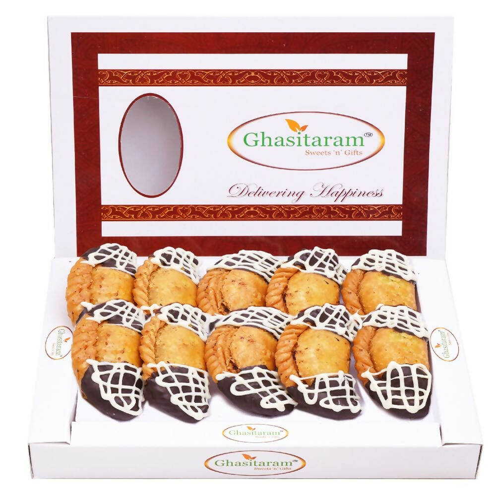 Ghasitaram Choco Dipped Gujiya - Distacart